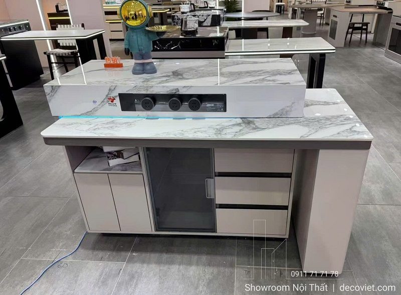 Bàn Đảo Bếp Gấp Gọn 2886S