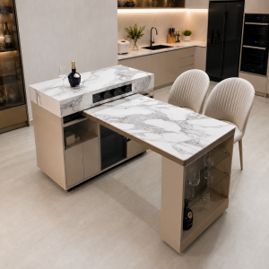 Bàn Đảo Bếp Gấp Gọn 2886S