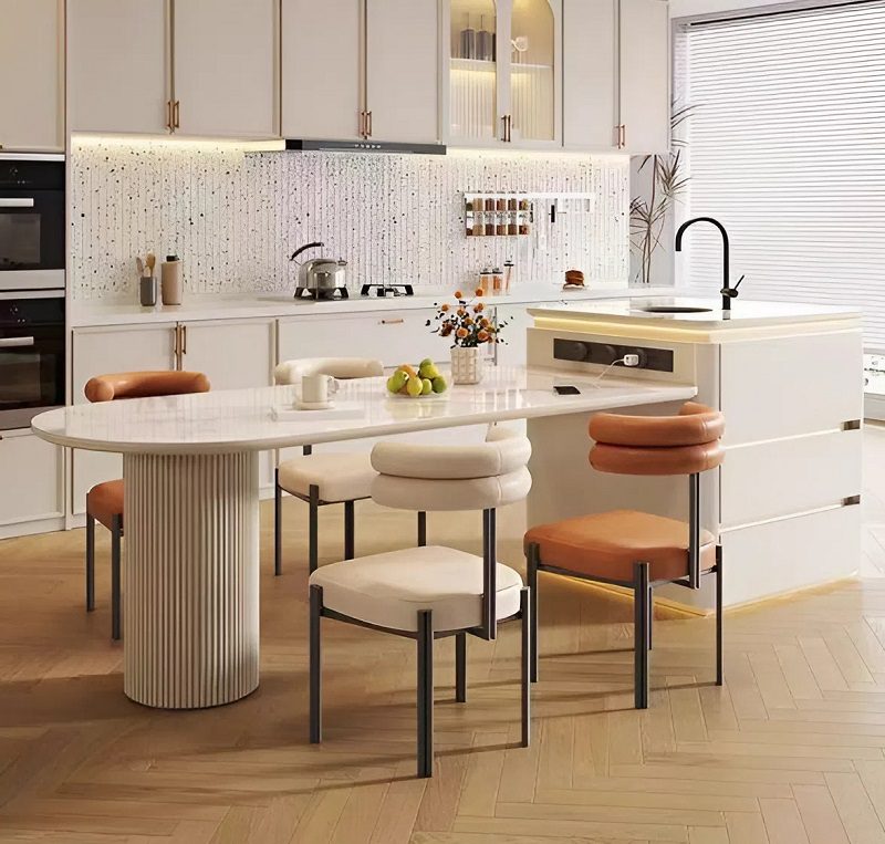 Bàn Đảo Bếp Mặt Đá Hiện Đại 2638S
