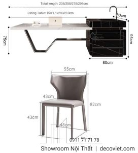 Bàn Đảo Bếp Nhập Khẩu 2346S