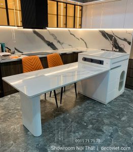 Bàn Đảo Kết Hợp Bàn Ăn Mặt Đá 2878S
