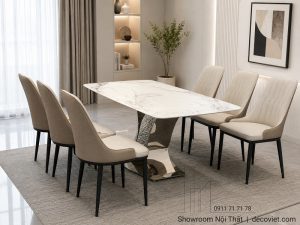 Bàn Ghế Ăn Mặt Đá 6 Ghế 3005S