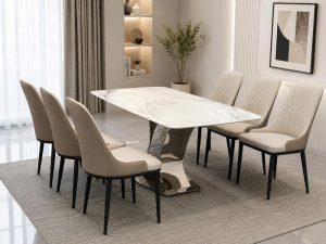 Bàn Ghế Ăn Mặt Đá 6 Ghế 3005S