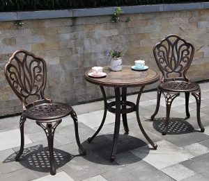 Bàn Ghế Cafe Nhôm Đúc 2058T