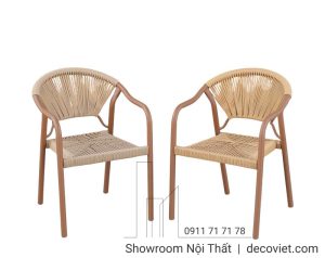 Bàn Ghế Ngoài Trời Giả Gỗ 2089T