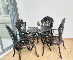 Bàn Ghế Nhôm Đúc Ngoài Trời 2064T