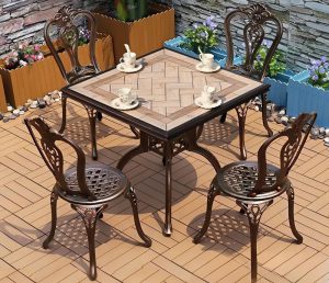 Bàn Ghế Nhôm Đúc Nhập Khẩu 2061T