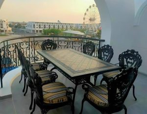 Bàn Ghế Nhôm Đúc Sân Vườn 2073T