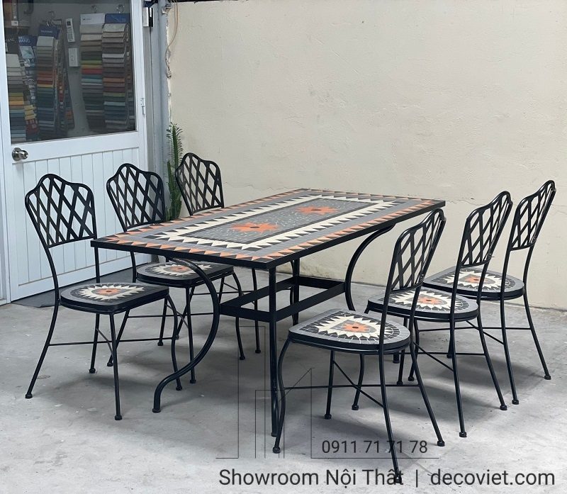 Bàn Ghế Sân Thượng 6 Người 2039T