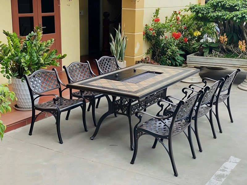 Bàn Ghế Sân Vườn Ngoài Trời 2003T