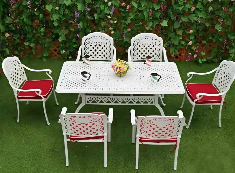 Bàn Ghế Sân Vườn Nhôm Đúc 2051T