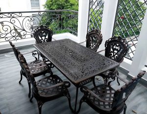 Bàn Ghế Tân Cổ Điển Ngoài Trời 2074T