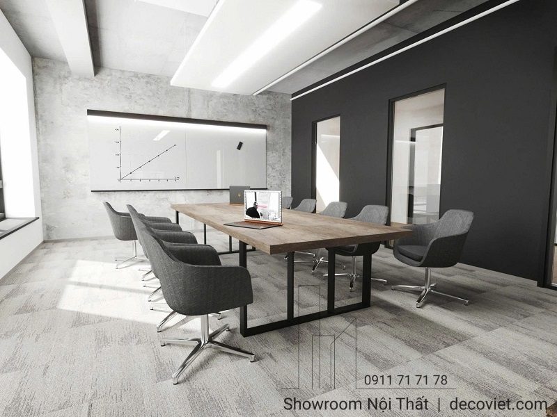 Bàn Họp Gỗ Chân Sắt 3044S