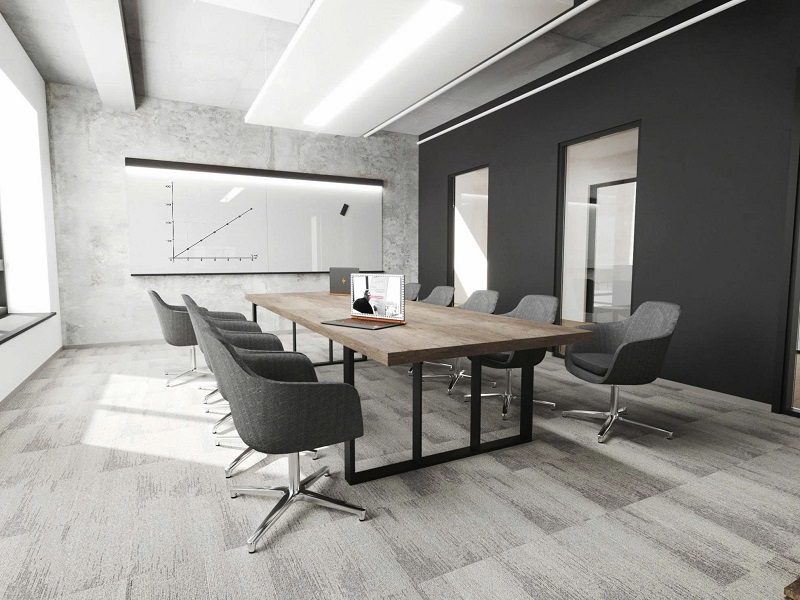 Bàn Họp Gỗ Chân Sắt 3044S