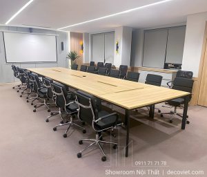 Bàn Họp Gỗ Chân Sắt 3054S