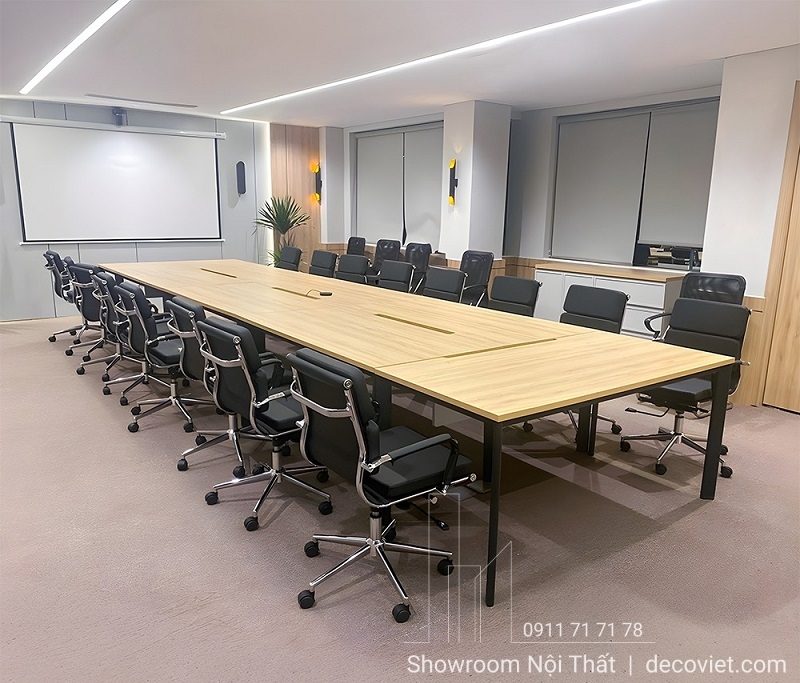 Bàn Họp Gỗ Chân Sắt 3054S
