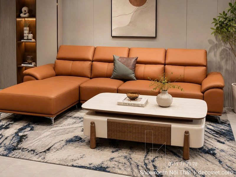 Bàn Sofa Gỗ Mặt Đá 491S