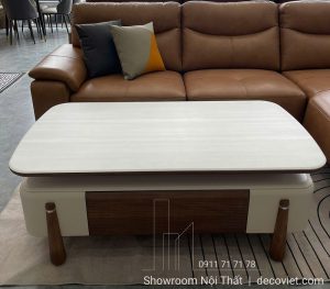 Bàn Sofa Gỗ Mặt Đá 491S