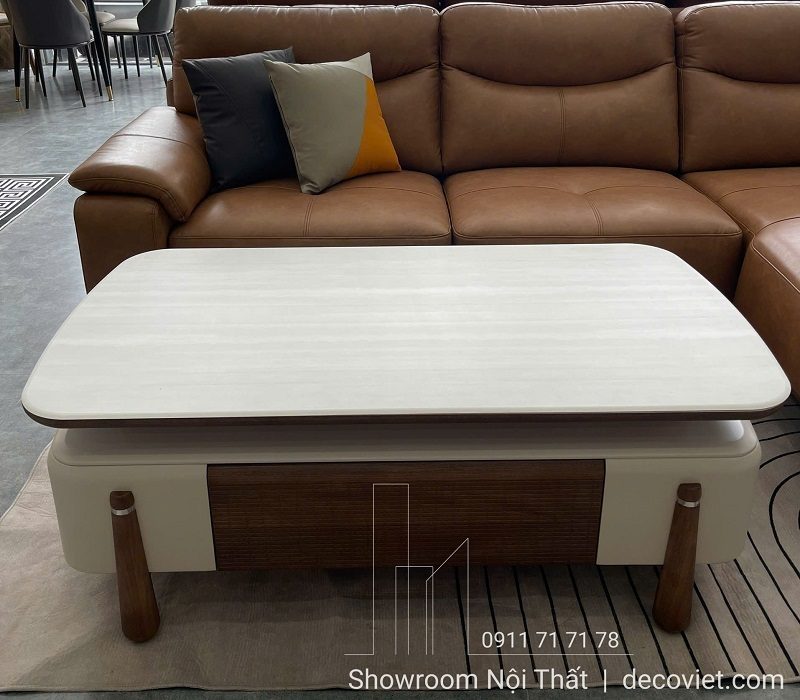 Bàn Sofa Gỗ Mặt Đá 491S