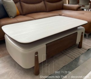 Bàn Sofa Gỗ Mặt Đá 491S