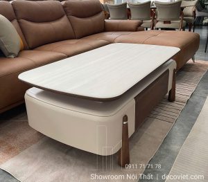 Bàn Sofa Gỗ Mặt Đá 491S