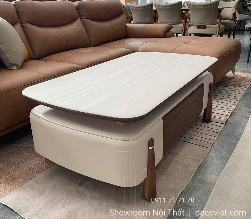 Bàn Sofa Gỗ Mặt Đá 491S