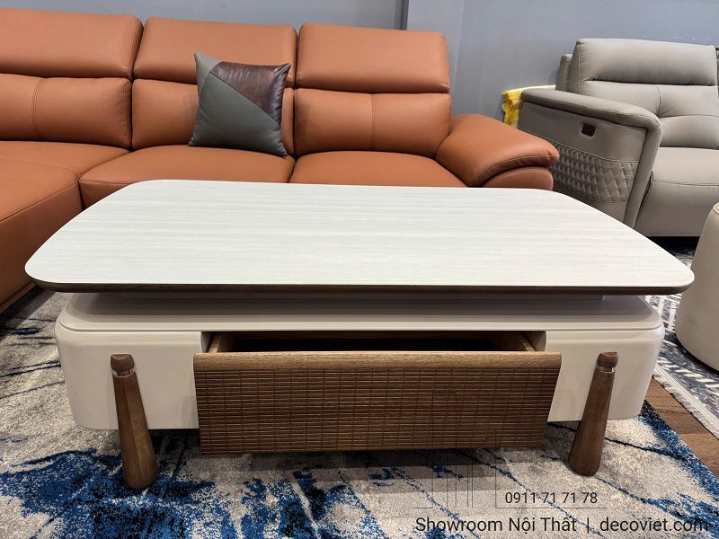 Bàn Sofa Gỗ Mặt Đá 491S