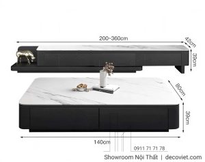 Bàn Sofa Mặt Đá 440S