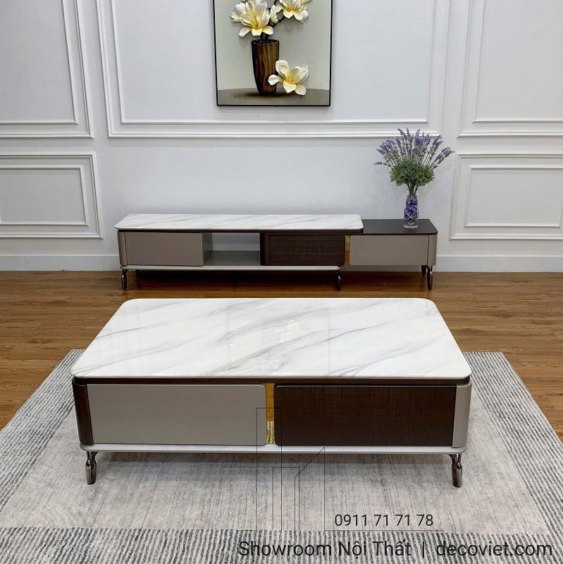 Bàn Sofa Mặt Đá Cao Cấp 437S