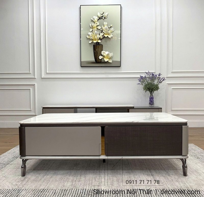 Bàn Sofa Mặt Đá Cao Cấp 437S