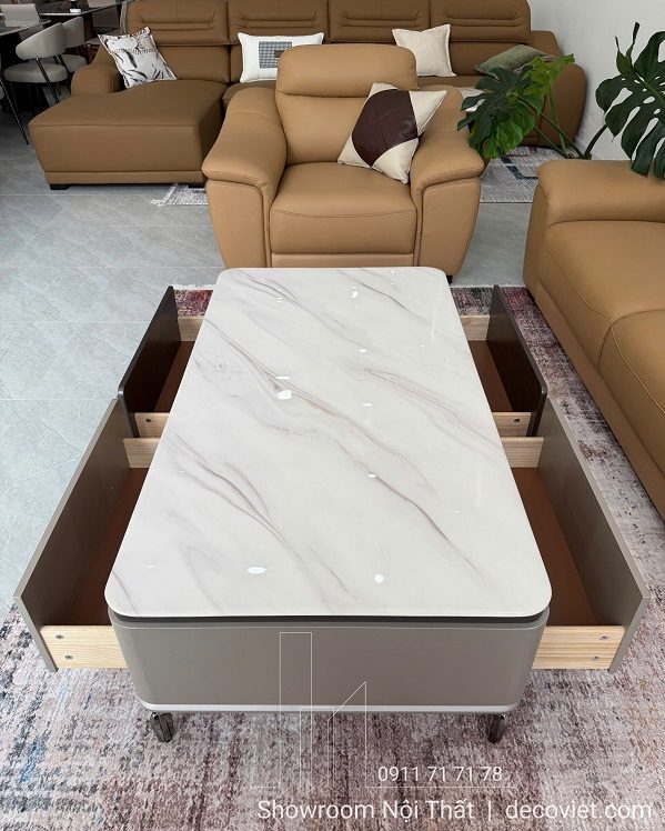 Bàn Sofa Mặt Đá Cao Cấp 437S
