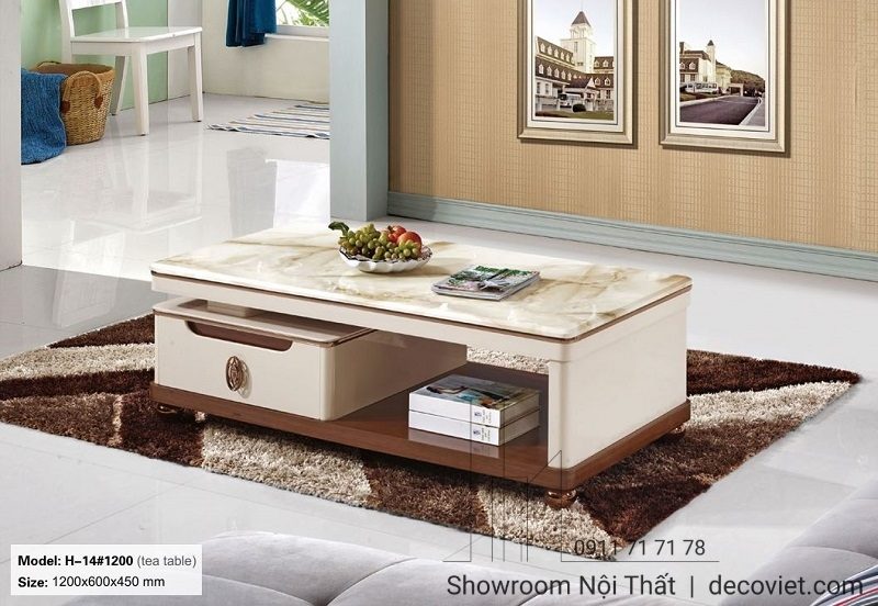 Bàn Sofa Mặt Đá Nhập Khẩu 407S
