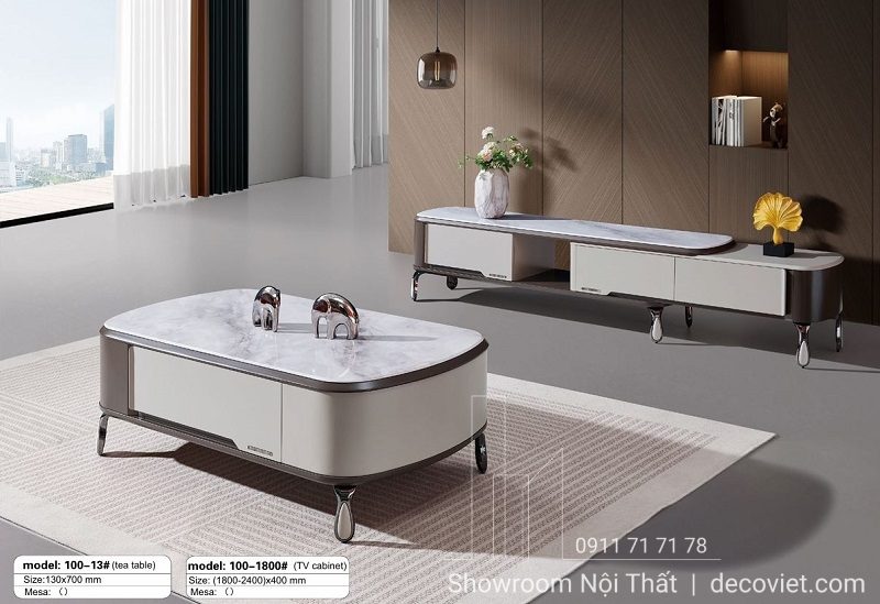 Bàn Sofa Mặt Đá Nhập Khẩu 91T