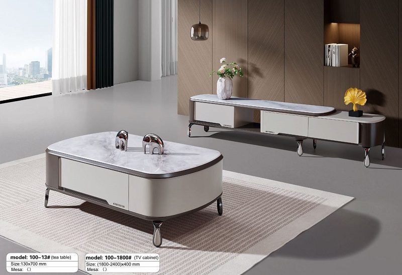 Bàn Sofa Mặt Đá Nhập Khẩu 91T