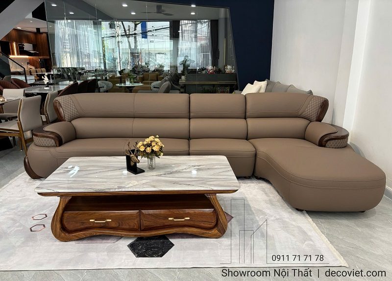 Bàn Trà Gỗ Tự Nhiên Mặt Đá 453S
