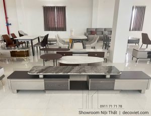 Bàn Trà Kệ Tivi Mặt Đá 84T