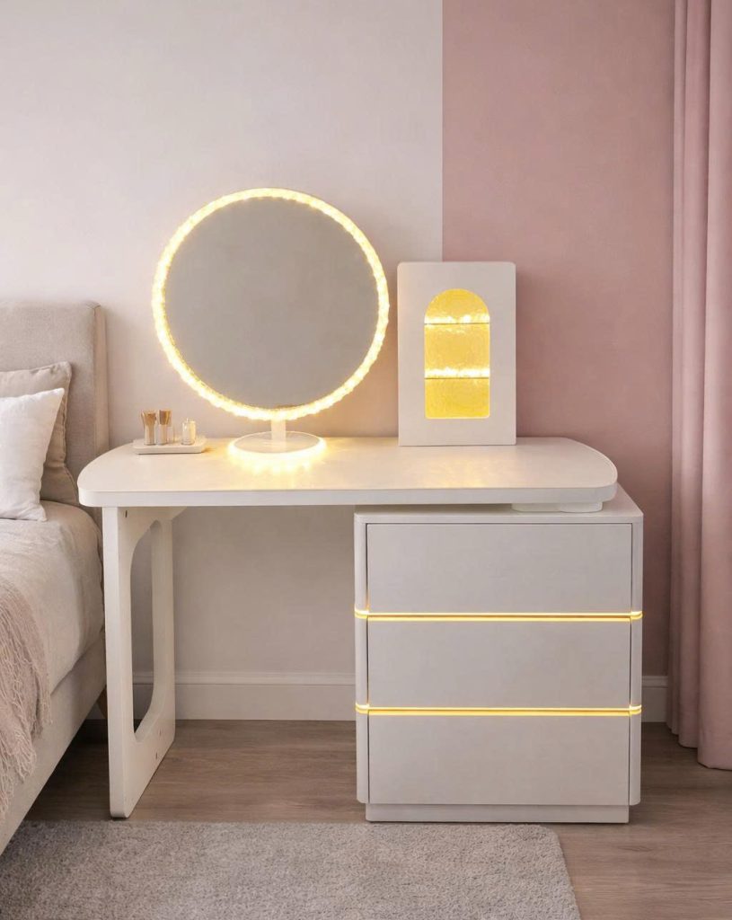 Bàn Trang Điểm Có Đèn 164S