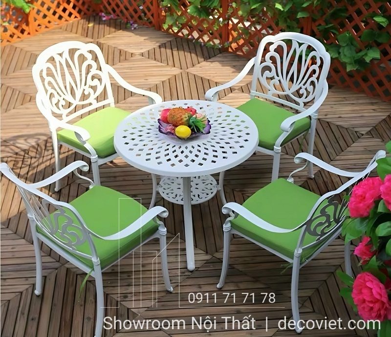 Bàn Tròn 4 Ghế Ngoài Trời 2070T