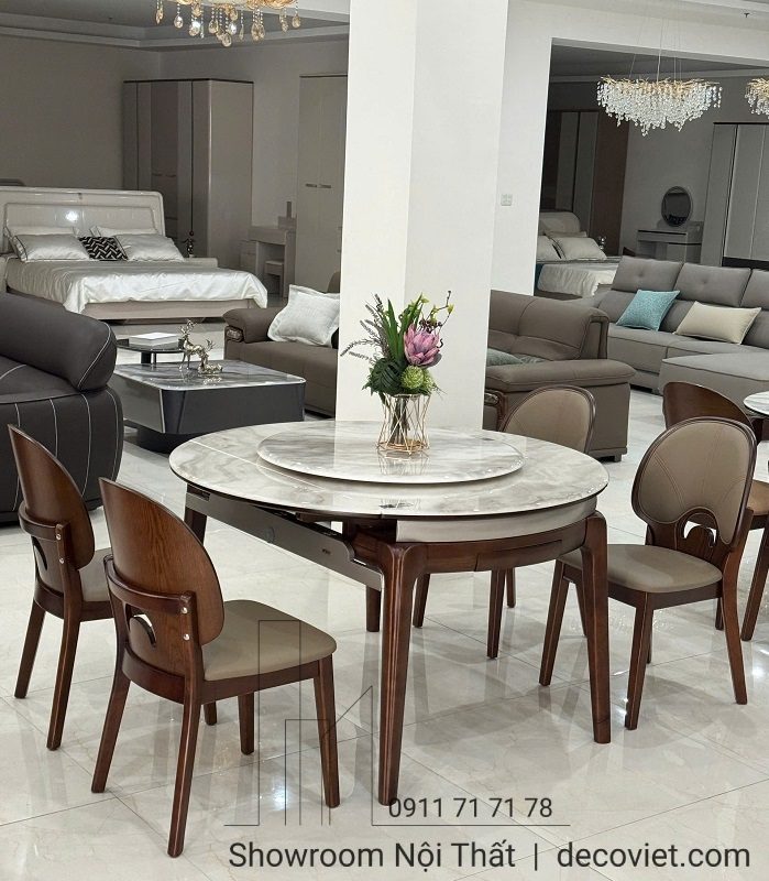 Bàn Tròn Gấp Gọn Thông Minh 6 Ghế 2679S