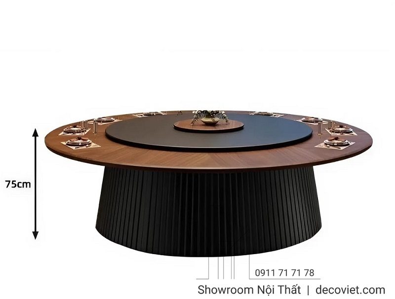 Bàn Tròn Gỗ Đẹp 12 Ghế 2858S