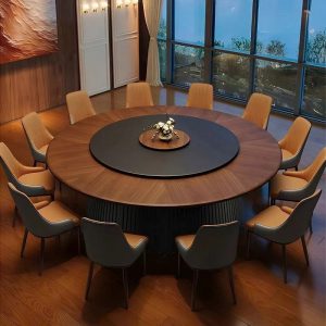 Bàn Tròn Gỗ Đẹp 12 Ghế 2858S
