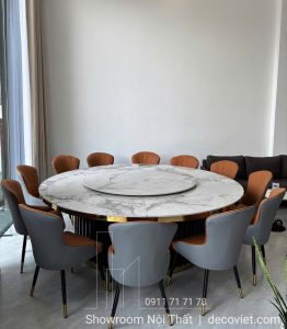 Bàn Tròn Xoay 12 Ghế Cao Cấp 2686S