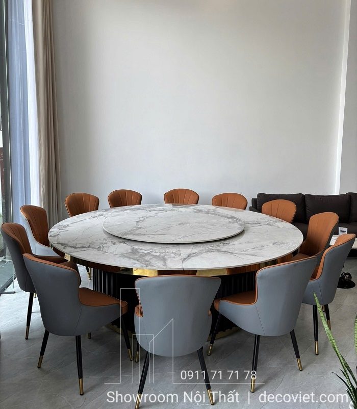 Bàn Tròn Xoay 12 Ghế Cao Cấp 2686S