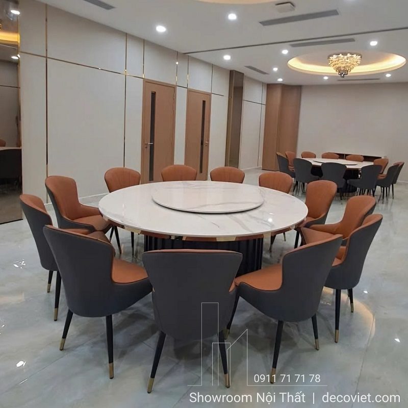 Bàn Tròn Xoay 2m 12 Ghế 2761S