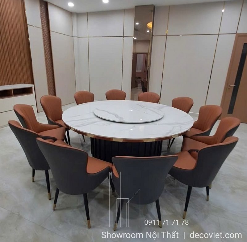 Bàn Tròn Xoay 2m 12 Ghế 2761S