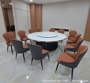 Bàn Tròn Xoay 2m 12 Ghế 2761S
