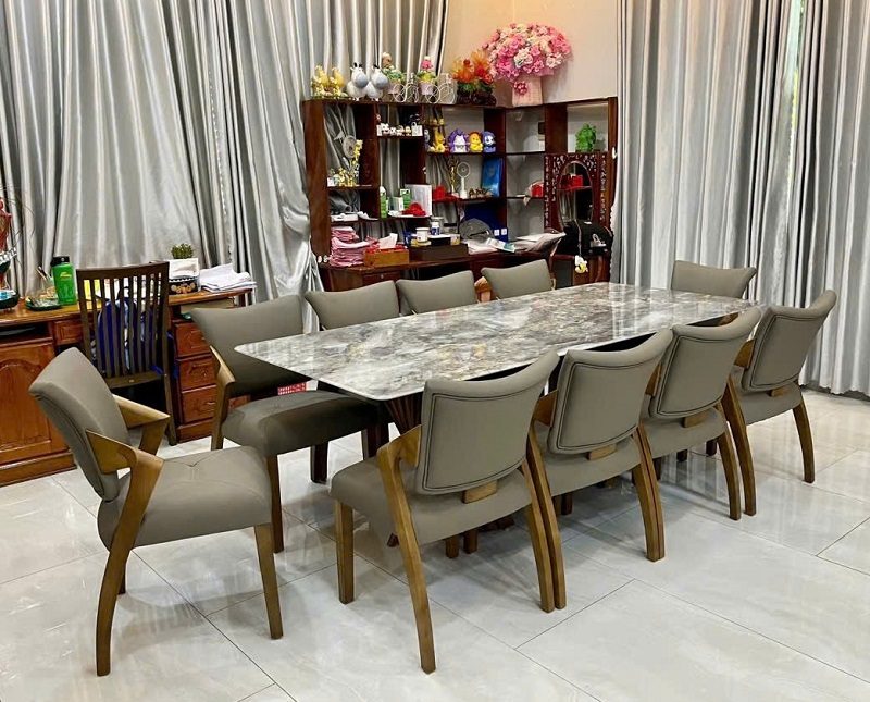 Bộ Bàn Ăn 10 Ghế Cao Cấp 2421S