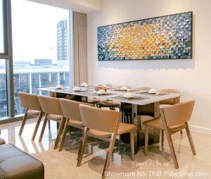 Bộ Bàn Ăn 10 Ghế Hiện Đại 2704S