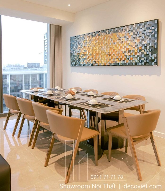 Bộ Bàn Ăn 10 Ghế Hiện Đại 2704S