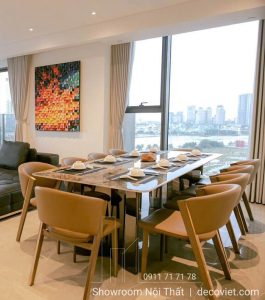 Bộ Bàn Ăn 10 Ghế Hiện Đại 2704S